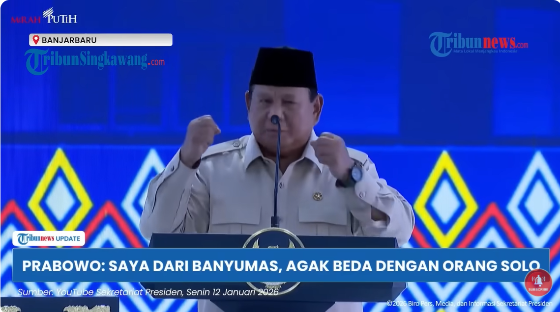 Resmikan 166 Sekolah Rakyat, Prabowo Singgung Asal-usulnya dari Banyumas