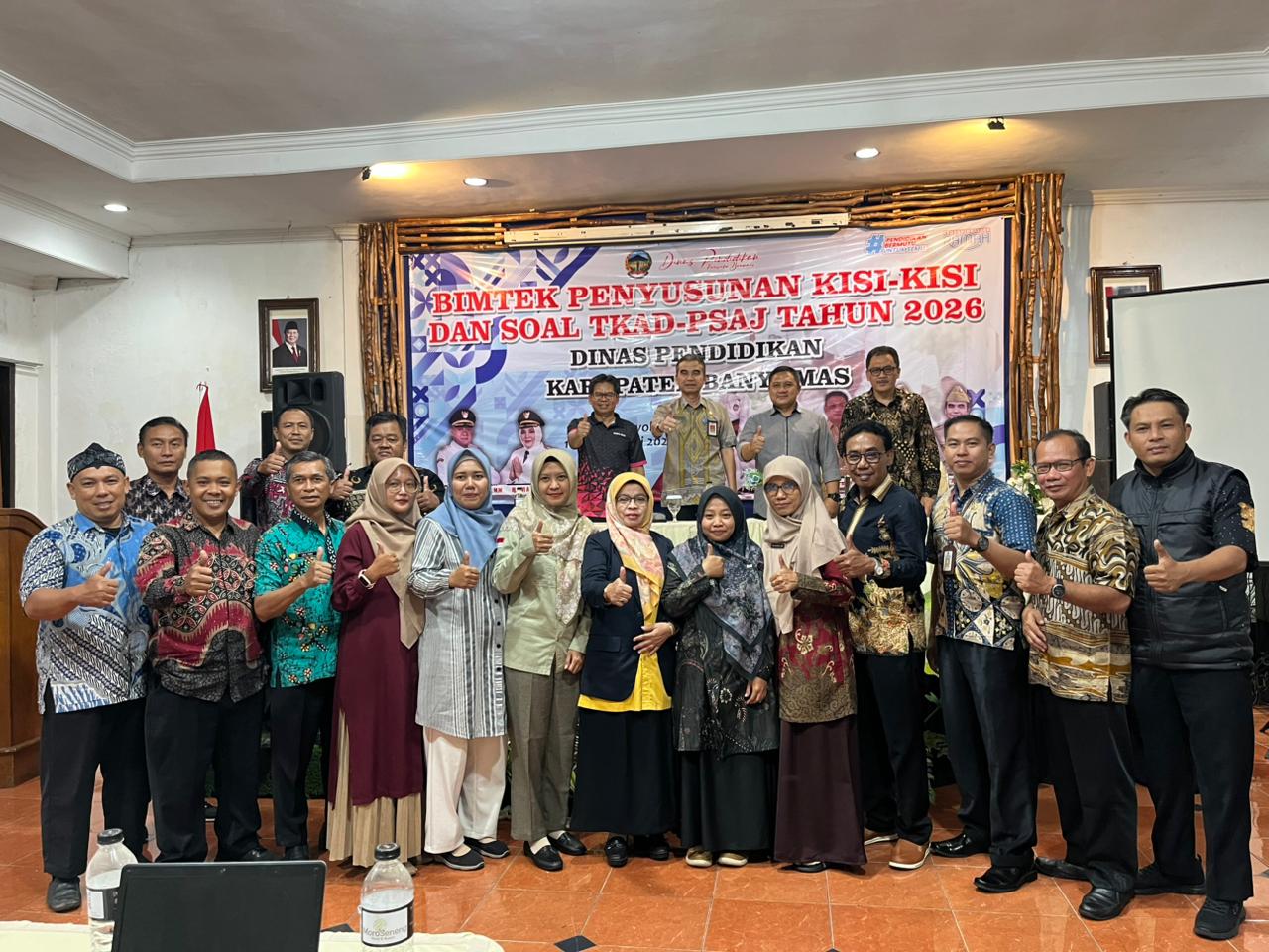Dindik Banyumas Gelar Bimtek Penyusunan Kisi-Kisi dan Soal TKAD-PSAJ SD Tahun 2026