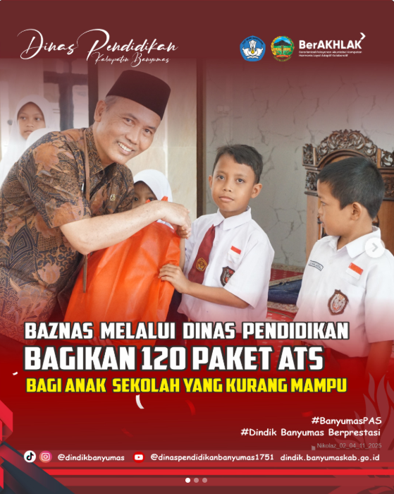 Bazna Salurkan Alat Tulis Sekolah