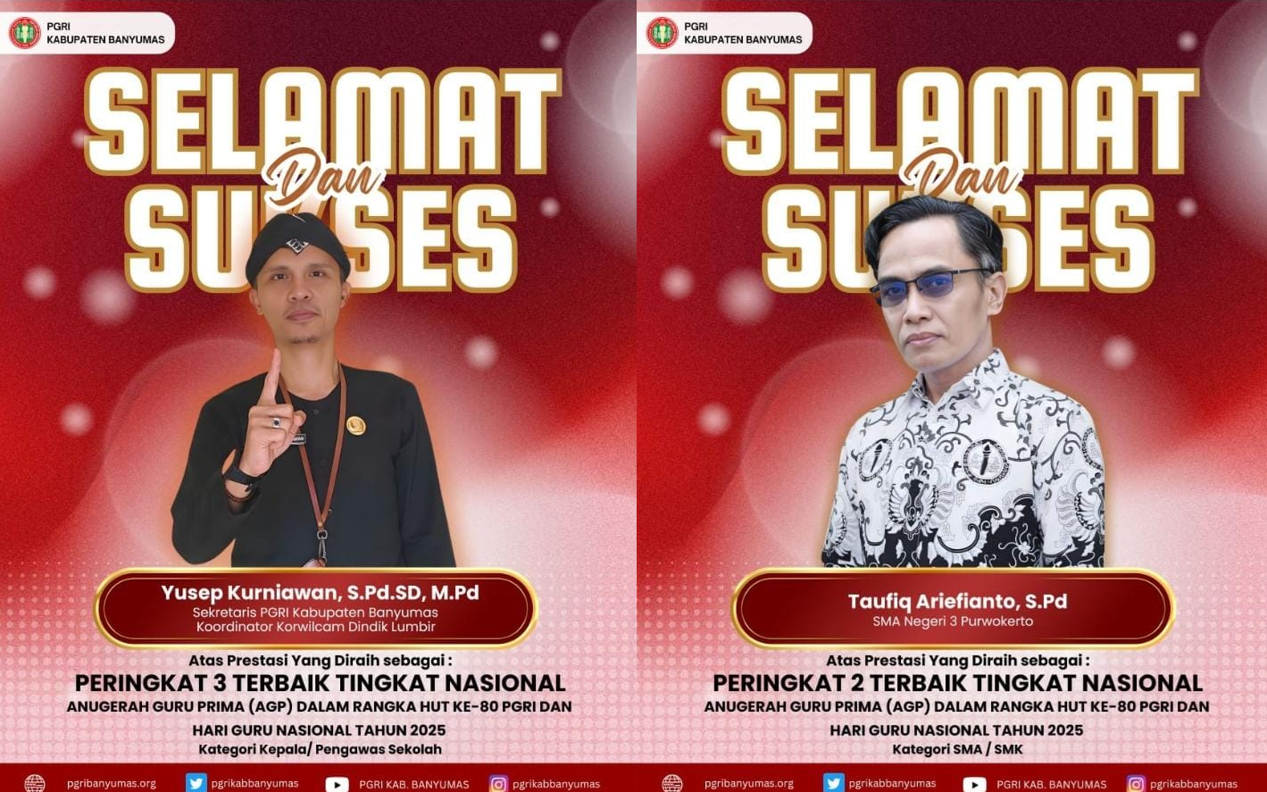 Banyumas Raih Dua Penghargaan pada Anugerah Guru Prima Nasional 2025