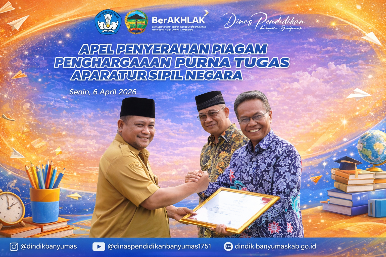 Apel Penyerahan Penghargaan Purna Tugas