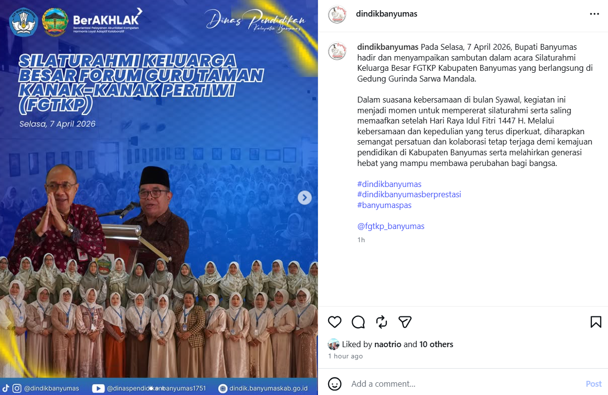 Silaturahmi Forum Guru Taman Kanak-kanak Pertiwi