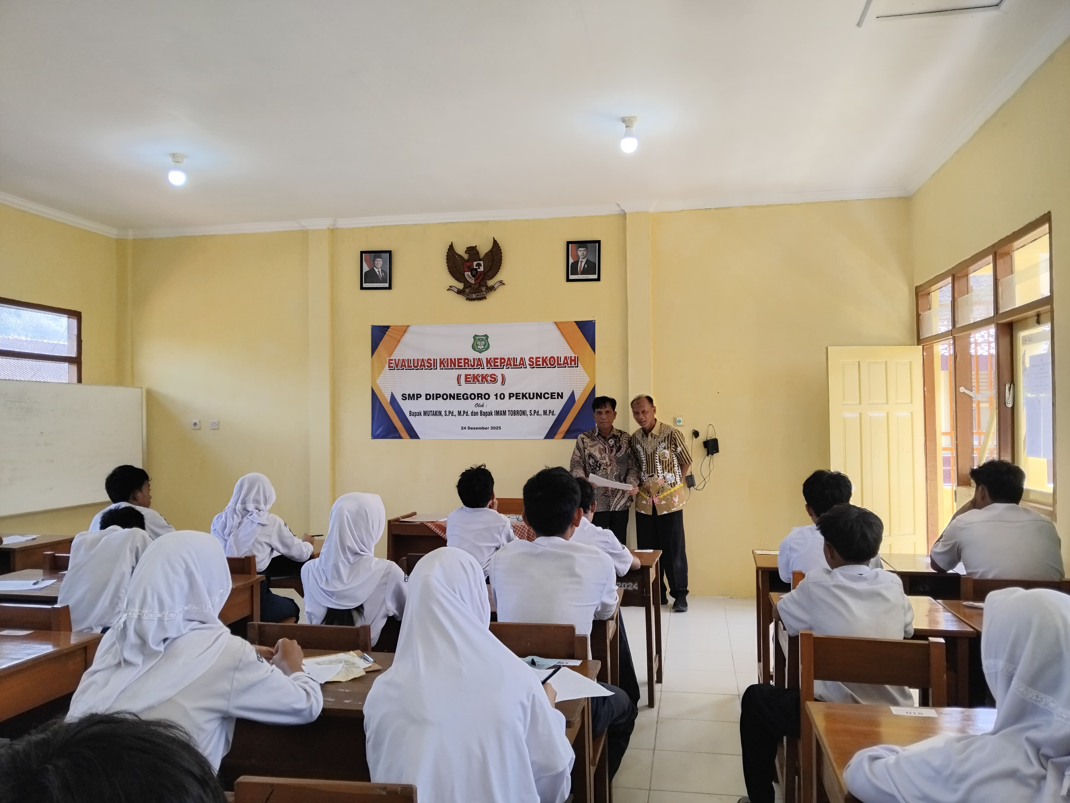 Monitoring ASAT 2025/2026 di SMP Diponegoro 10 Pekuncen Berjalan Lancar dan Tertib