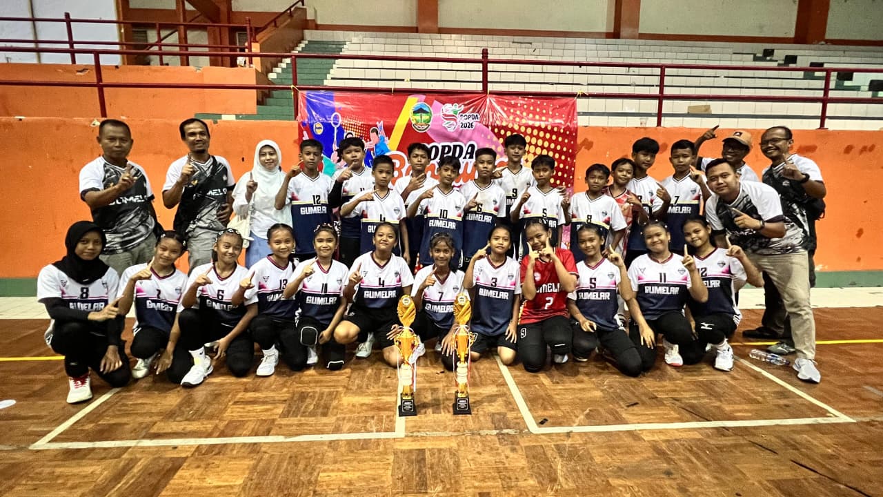 Korwilcam Dindik Gumelar Sabet Gelar Juara Putra dan Putri pada Kejuaraan Bola Voli SD Tingkat Kabupaten Banyumas 2026