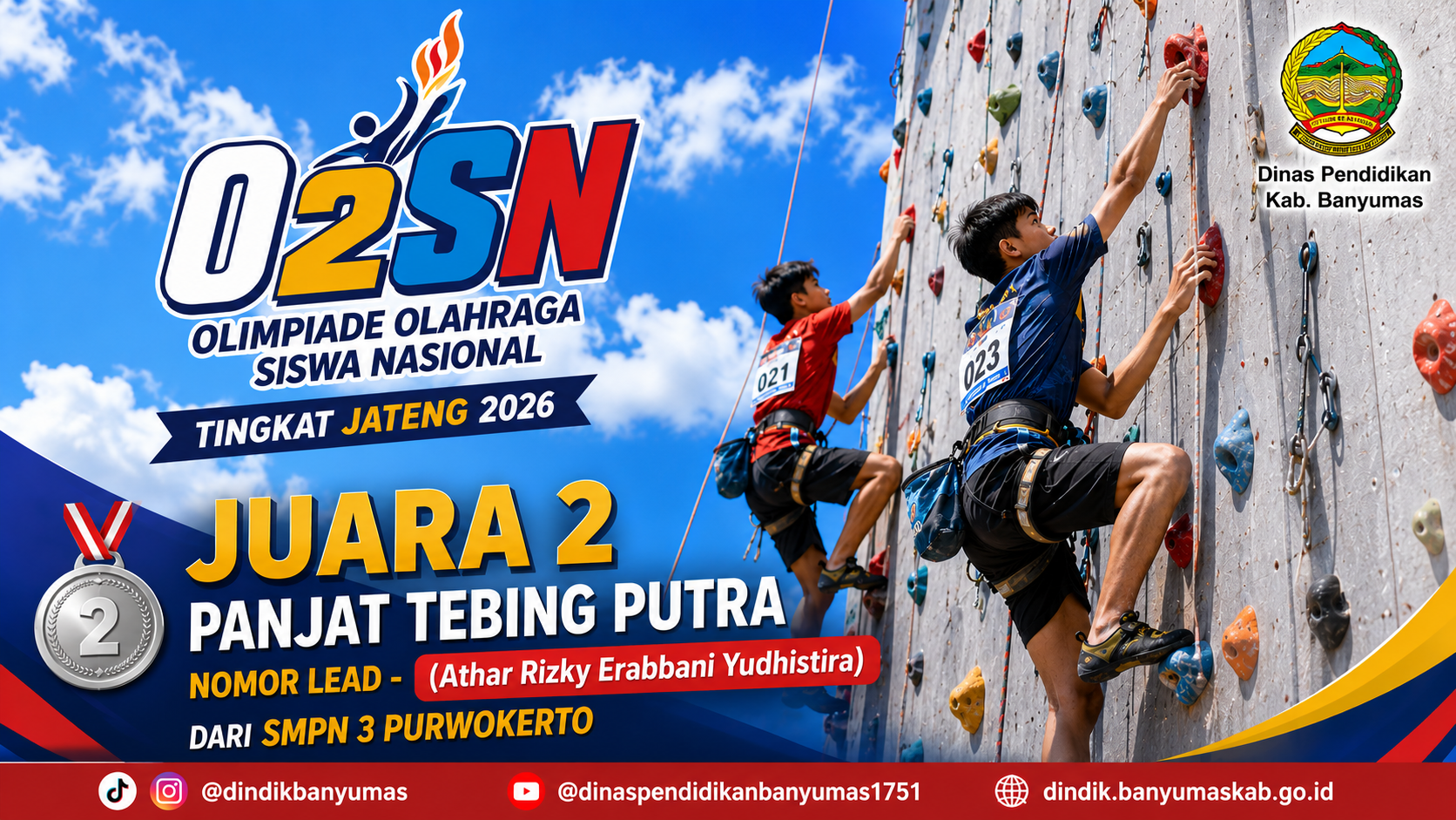 Banyumas Raih 5 Medali di O2SN Jenjang SMP Tingkat Provinsi Jawa Tengah 2026