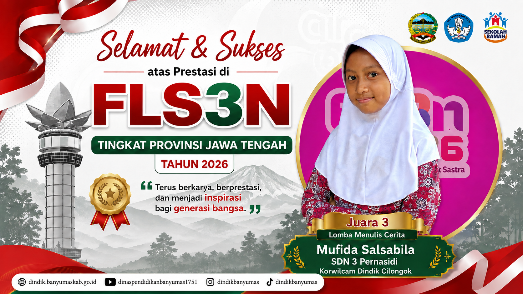 Fida Raih Juara 3 FLS3N Tingkat Jateng