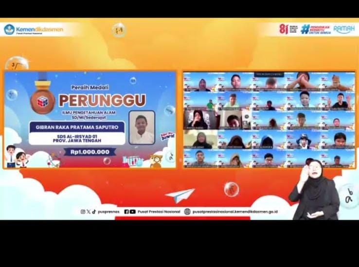 Gibran Raka Pratama Saputro Juara 3 OSN IPA Tingkat Nasional
