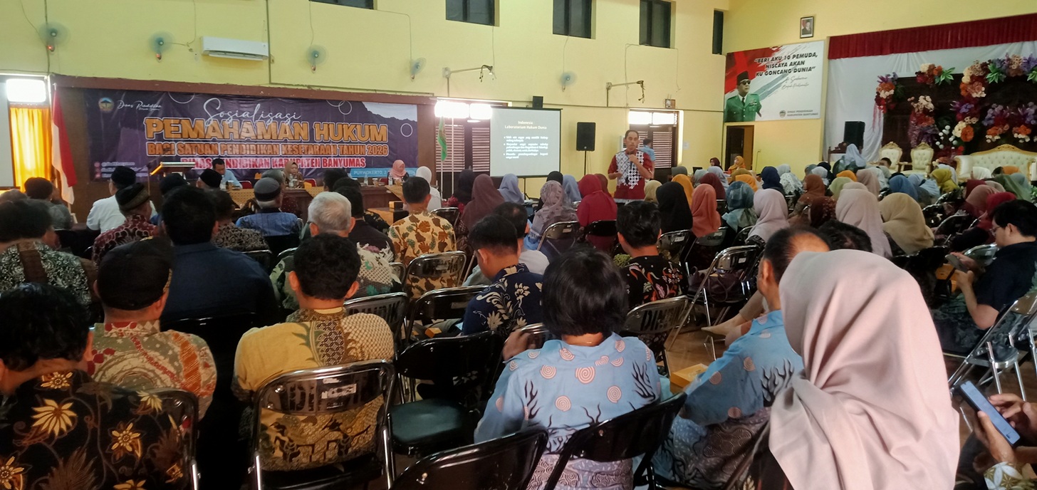 Perkuat Integritas, Dindik Banyumas Sosialisasikan Pemahaman Hukum bagi Satuan Pendidikan Kesetaraan