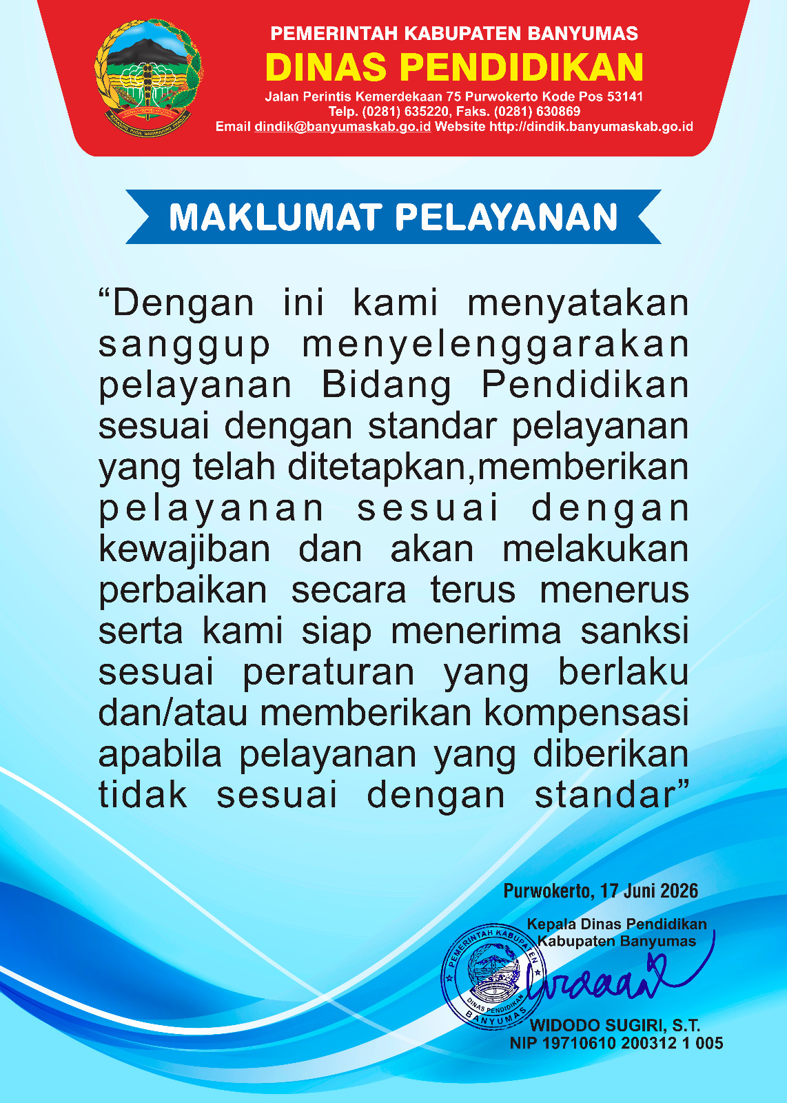 Maklumat Pelayanan